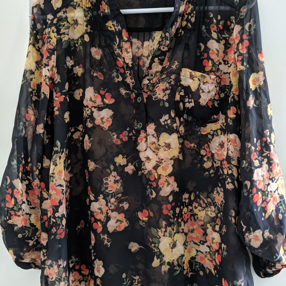 Forever 21 sheer long sleeve